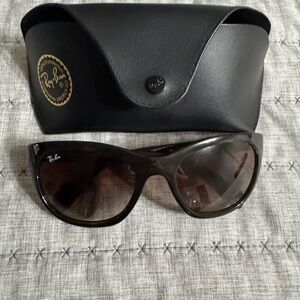 Ray-Ban Dark Frame Sunglasses with Case